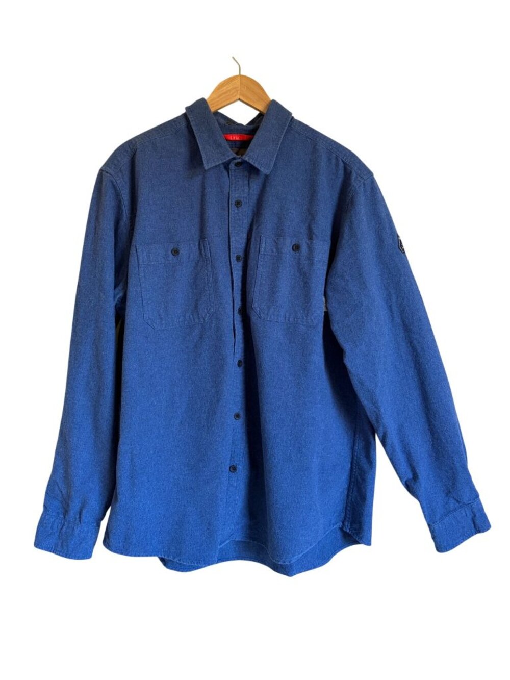Eddie Bauer XL Men's Mountain Ops Classic Fit Collared Button Up Blue Shirt